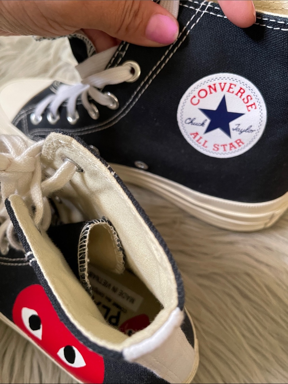 Converse comme des Garcons High-Top Sneakers - Picture 10 of 10